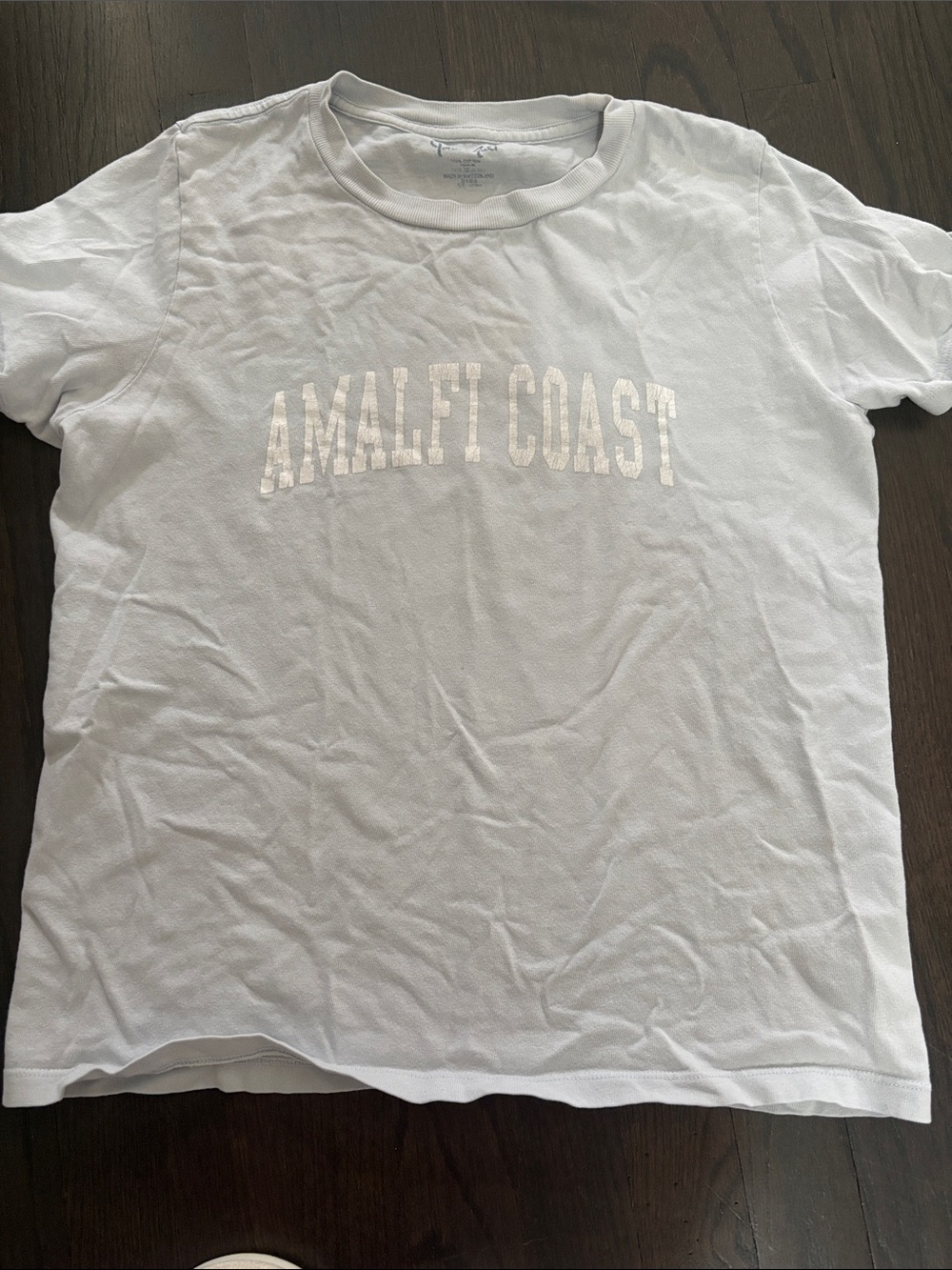 Brandy Melville White 'Amalfi Coast' Short Sleeve Tee **PURCHASED IN AMALFI :)